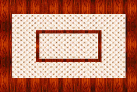 Leather style illustration with wooden abstract background for 3d living room bedroom TV 3D wallpaper home decoration mural wallpaperの写真素材