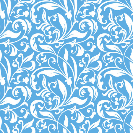 Vector flower seamless pattern elegant texture for backgrounds. Classical luxury old fashioned floral ornament, seamless texture for wallpapers, textile, wrappingの写真素材