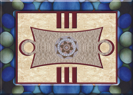 Interior of a house, 3D Roof Ceiling Wallpapers Design with stone background for 3d living room bedroom TV 3D wallpaper home decoration mural wallpaperの写真素材