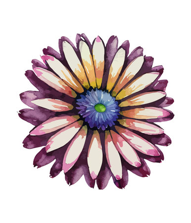 beautiful flower icon over white background. colorful design. vector illustrationのイラスト素材