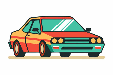 Car icon. Flat illustration of car icon vector icon for web designのイラスト素材