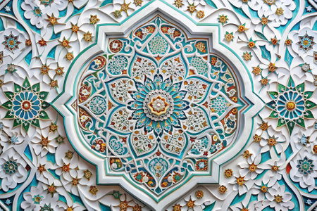 Detail of the wall of the Hassan II Mosque in Casablanca, Moroccoの素材