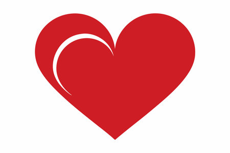 Heart icon. Love passion and romantic theme. Isolated design. Vector illustrationのイラスト素材