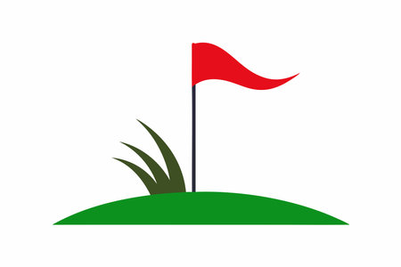 Golf Logo Template vector icon illustration design
Golf Flagのイラスト素材