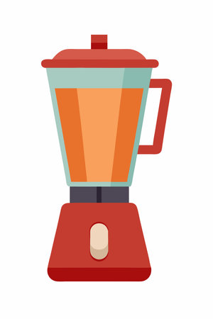 kitchen blender icon over white background. colorful design. vector illustrationのイラスト素材