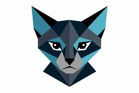 Illustration of a wolf head on white background. Vector illustration.のイラスト素材