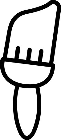 Paint brush icon, paint brush vector illustration, paint brush iconのイラスト素材