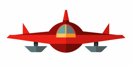 Airplane icon. Flat illustration of airplane vector icon for web designのイラスト素材
