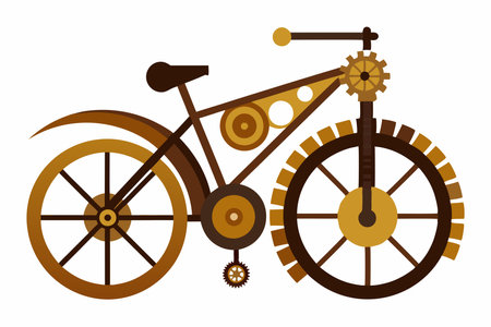 Bicycle design over white background, vector illustration. Eps 10.のイラスト素材