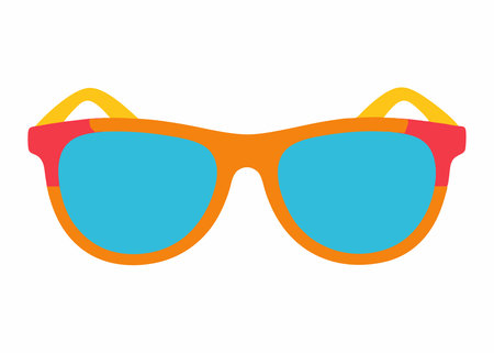 Sunglasses icon. Flat illustration of sunglasses icon for web designのイラスト素材