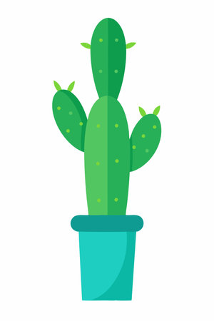 Cactus icon. Flat illustration of cactus icon for web designのイラスト素材
