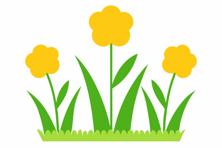 Flower icon isolated on white background. Flat style. Vector illustration.のイラスト素材