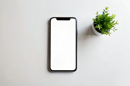 Phone blank display for mockupの写真素材