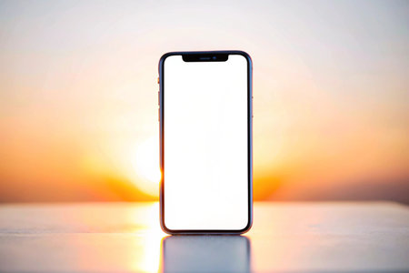 Phone blank display for mockupの写真素材