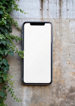 Phone blank display for mockupの写真素材