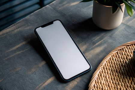 Phone blank display for mockupの写真素材