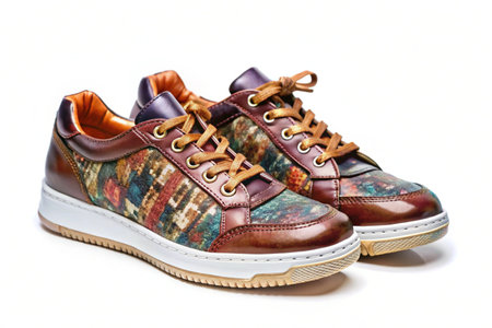 Stylish elegant trendy fashionable sneakersの写真素材