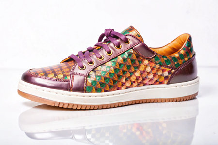 Stylish elegant trendy fashionable sneakersの写真素材