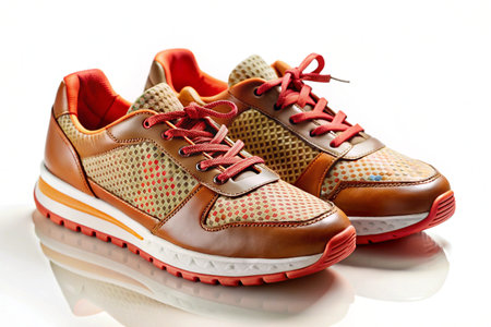 Stylish elegant trendy fashionable sneakersの写真素材