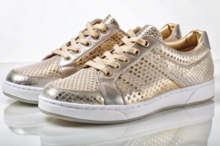 Stylish elegant trendy fashionable sneakersの写真素材