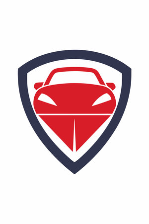 Car logo vector on white backgroundのイラスト素材