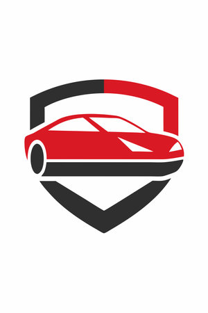 Car logo vector on white backgroundのイラスト素材