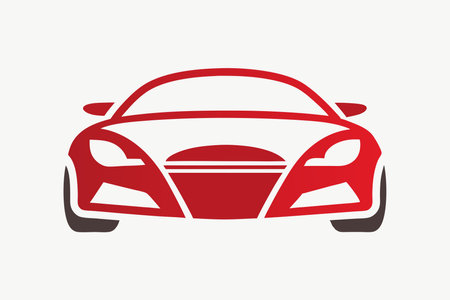 Car logo vector on white backgroundのイラスト素材
