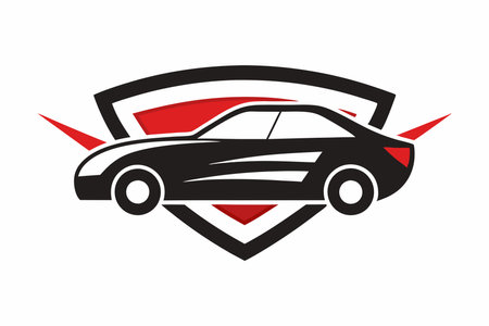 Car logo vector on white backgroundのイラスト素材