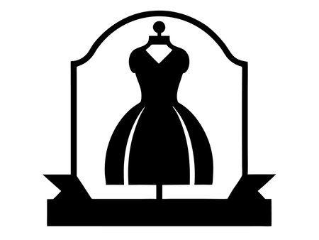 Boutique silhouette isolated on white backgroundのイラスト素材