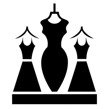 Boutique silhouette isolated on white backgroundのイラスト素材