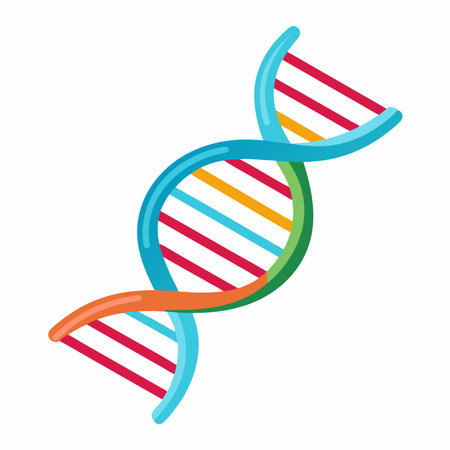 DNA vector on white backgroundのイラスト素材