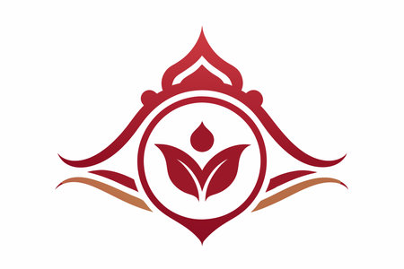 Elegant logo vector on white  backgroundのイラスト素材