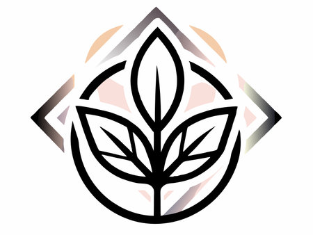 Eco logo illustration on white backgroundのイラスト素材