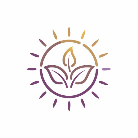 Eco logo illustration on white backgroundのイラスト素材