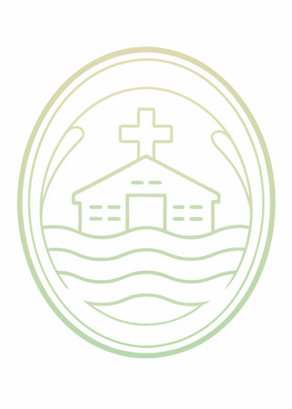 Hospital logo illustration on white backgroundのイラスト素材