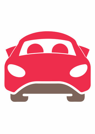 Car logo illustration on white backgroundのイラスト素材