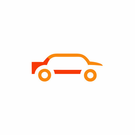 Car logo illustration on white backgroundのイラスト素材