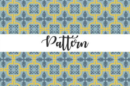 Seamless pattern with geometric ornament. Hand drawn vector illustration.