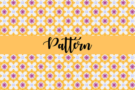 Seamless pattern with geometric ornament. Hand drawn vector illustration.