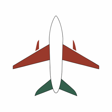 Airplane logo illustration on white backgroundのイラスト素材