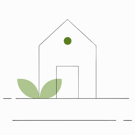 Minimalist farm logo on white backgroundのイラスト素材