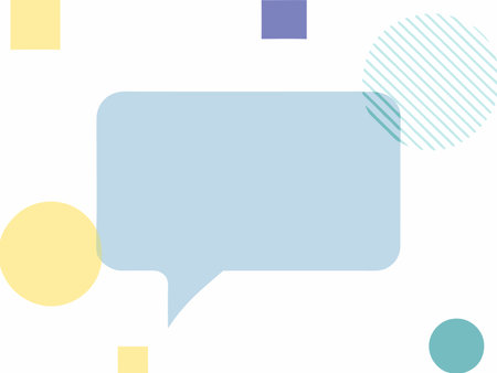 Speech bubble vector on white background