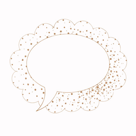Speech bubble vector on white backgroundのイラスト素材