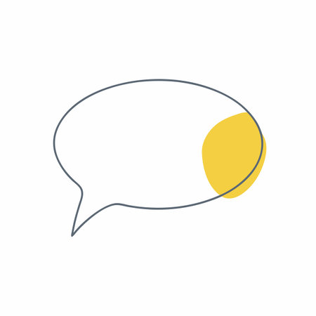 Speech bubble vector on white backgroundのイラスト素材