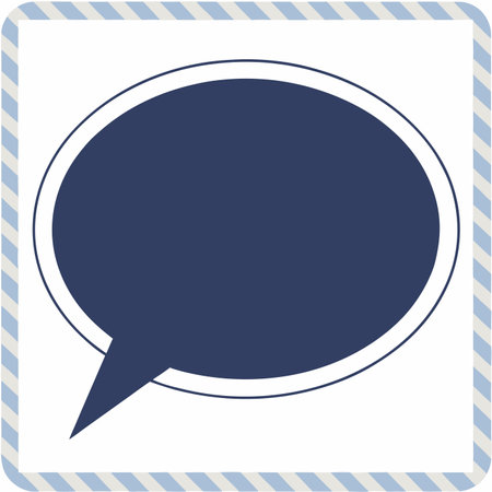 Speech bubble vector on white backgroundのイラスト素材