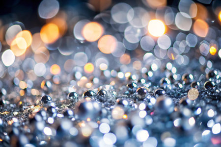 abstract background with bokeh defocused lights and sparkles