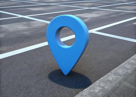 3d location icon isolated on backgroundの写真素材