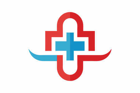 Medical logo vector on white  backgroundのイラスト素材