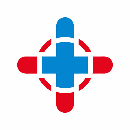 Medical logo vector on white  backgroundのイラスト素材