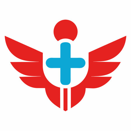 Medical logo vector on white  backgroundのイラスト素材
